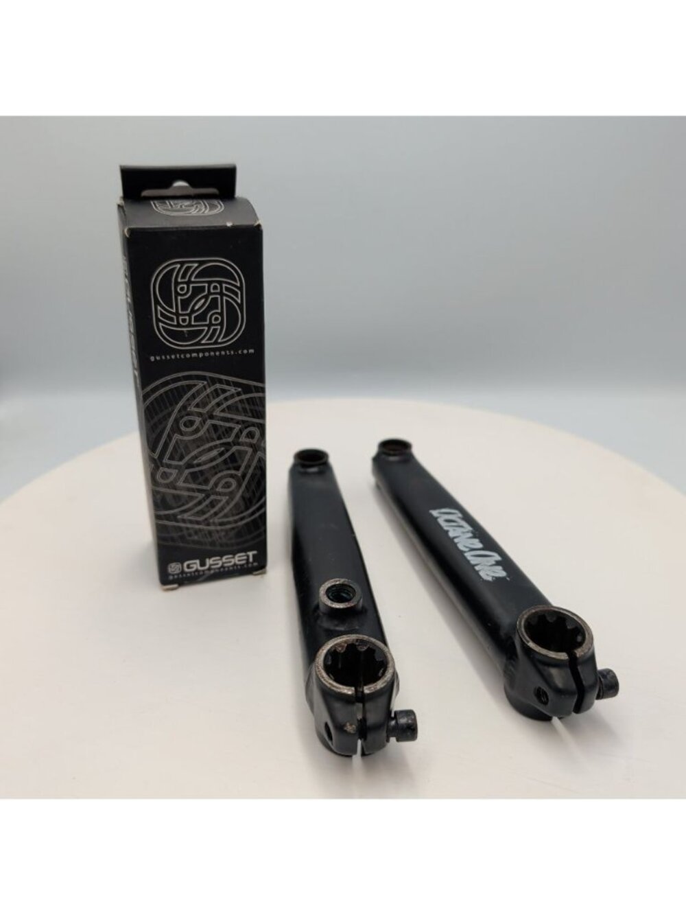 Gusset EXP Euro Bb Bottom Bracket & Octane One Black 3 Piece BMX Crank 172MM